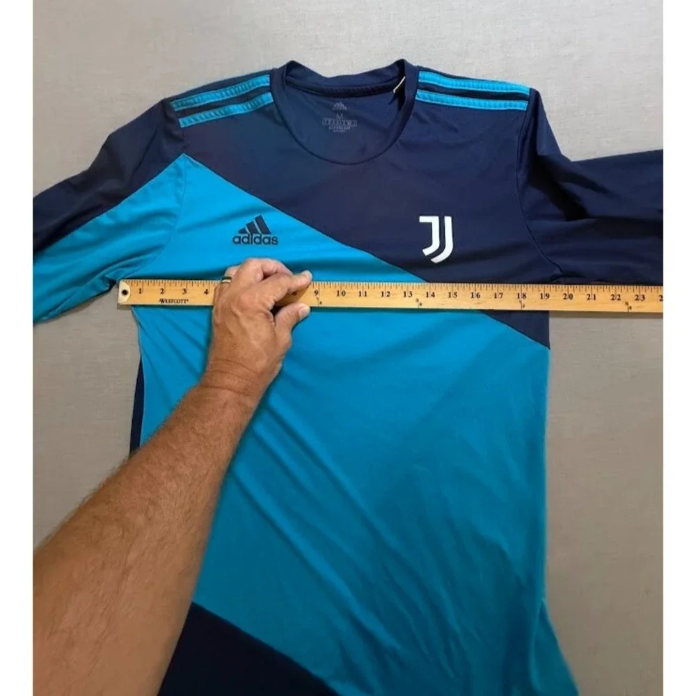 Juventus #12 Adidas Aeroready‎ Goaltender Jersey Mens Medium Blue Long Sleeve.
